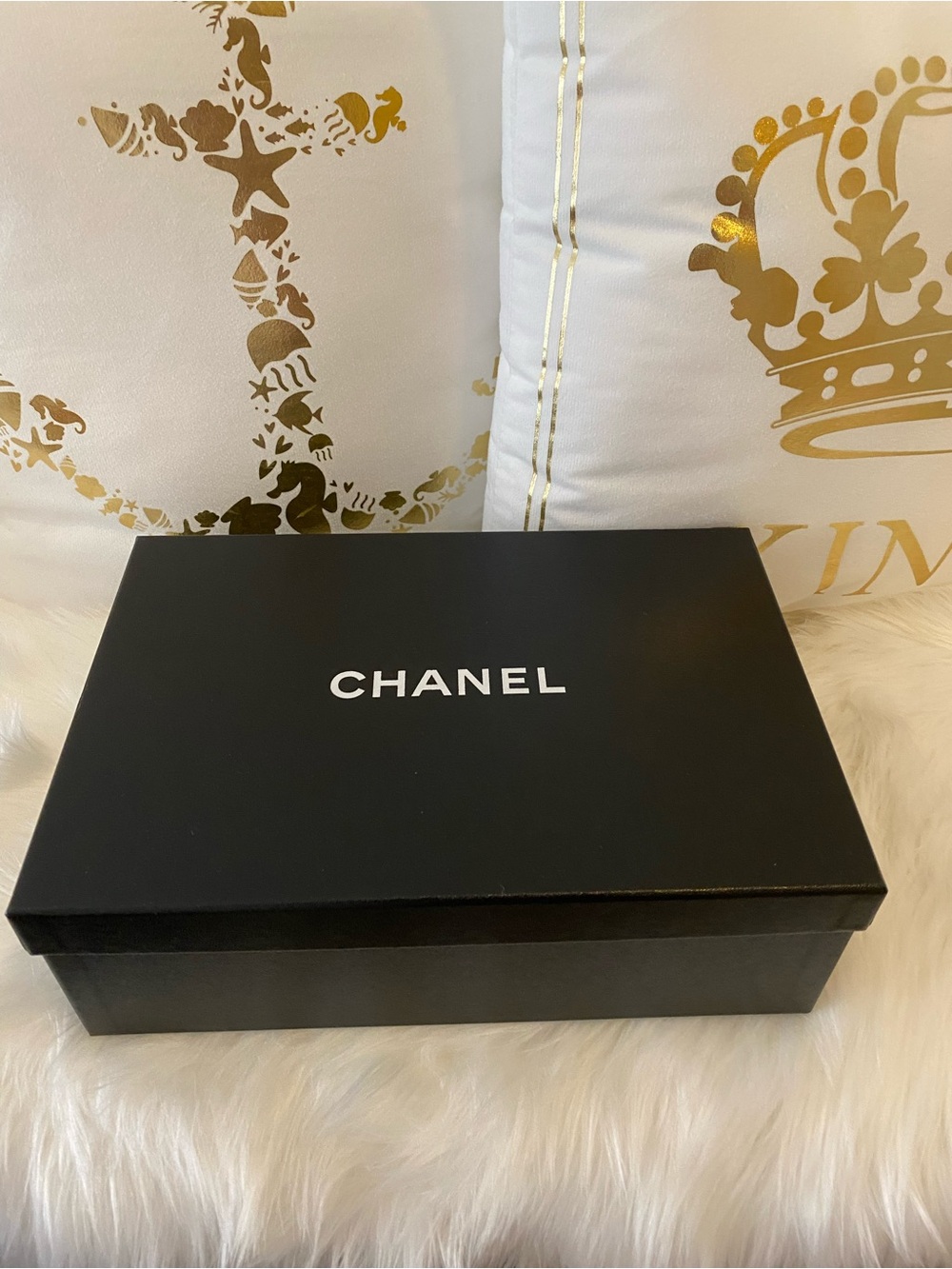 Authentic CHANEL Black Shoe Box -  Great for Gift Packaging or storing